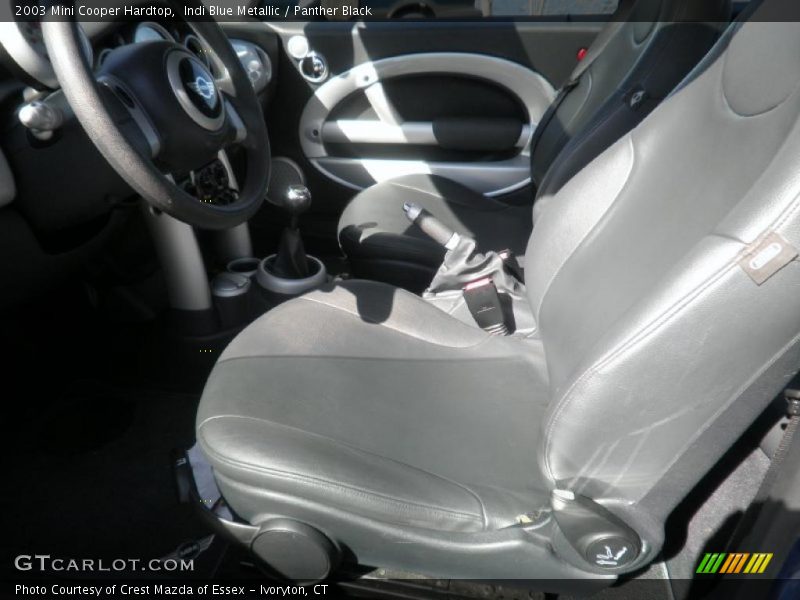 Indi Blue Metallic / Panther Black 2003 Mini Cooper Hardtop