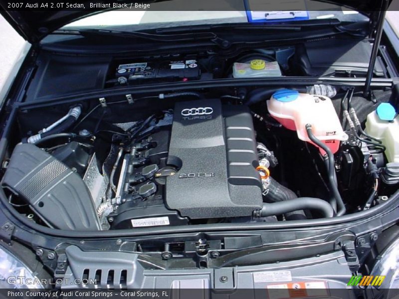 Brilliant Black / Beige 2007 Audi A4 2.0T Sedan