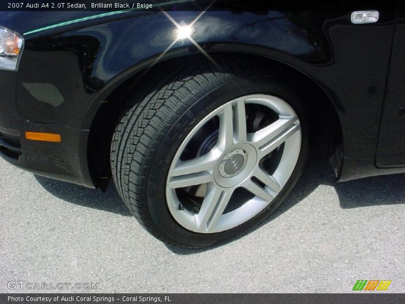 Brilliant Black / Beige 2007 Audi A4 2.0T Sedan