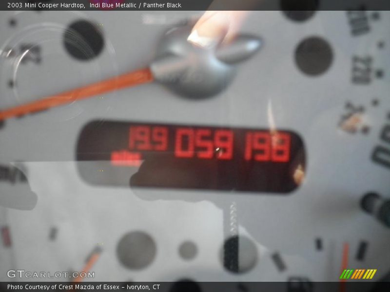 Indi Blue Metallic / Panther Black 2003 Mini Cooper Hardtop