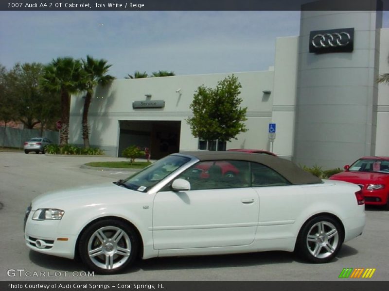 Ibis White / Beige 2007 Audi A4 2.0T Cabriolet