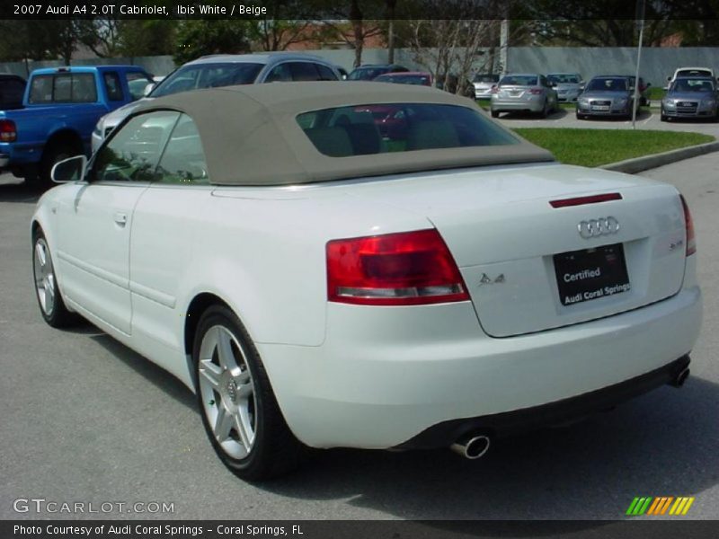 Ibis White / Beige 2007 Audi A4 2.0T Cabriolet