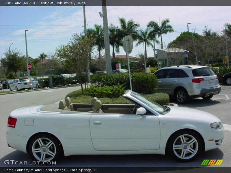 Ibis White / Beige 2007 Audi A4 2.0T Cabriolet
