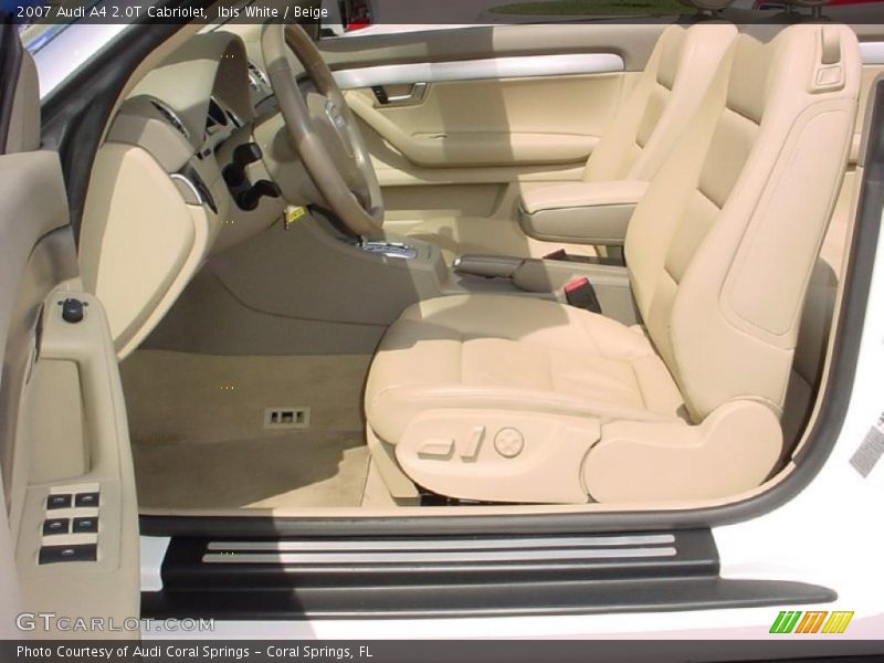 Ibis White / Beige 2007 Audi A4 2.0T Cabriolet