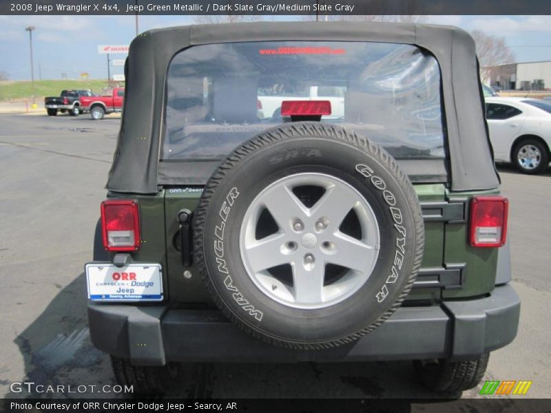 Jeep Green Metallic / Dark Slate Gray/Medium Slate Gray 2008 Jeep Wrangler X 4x4