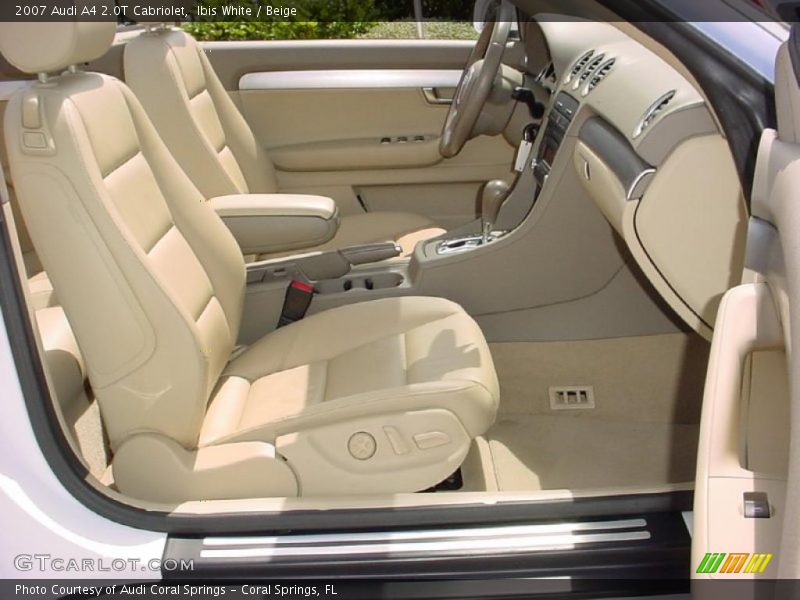 Ibis White / Beige 2007 Audi A4 2.0T Cabriolet