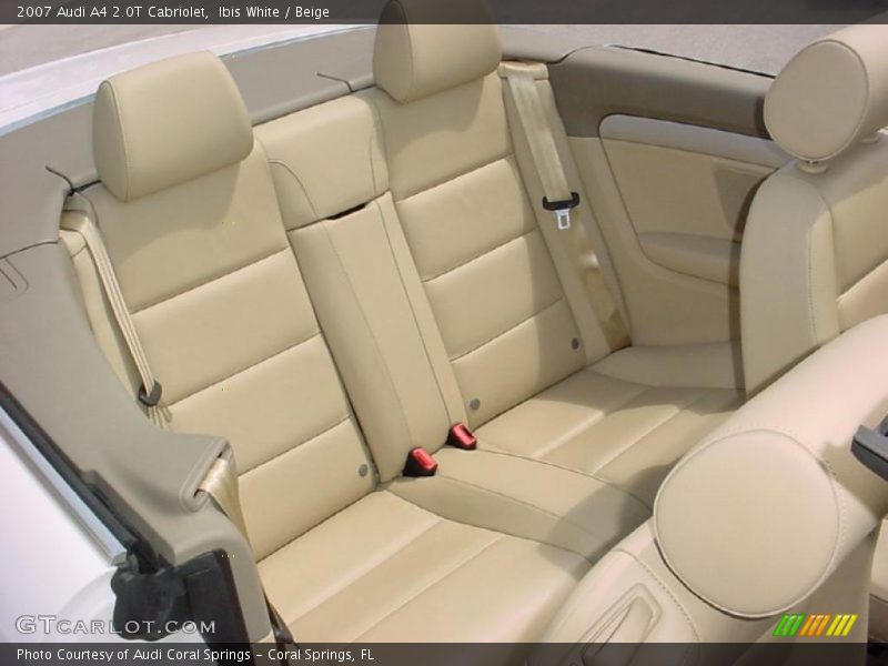 Ibis White / Beige 2007 Audi A4 2.0T Cabriolet