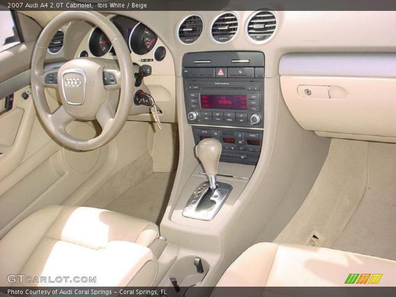 Ibis White / Beige 2007 Audi A4 2.0T Cabriolet