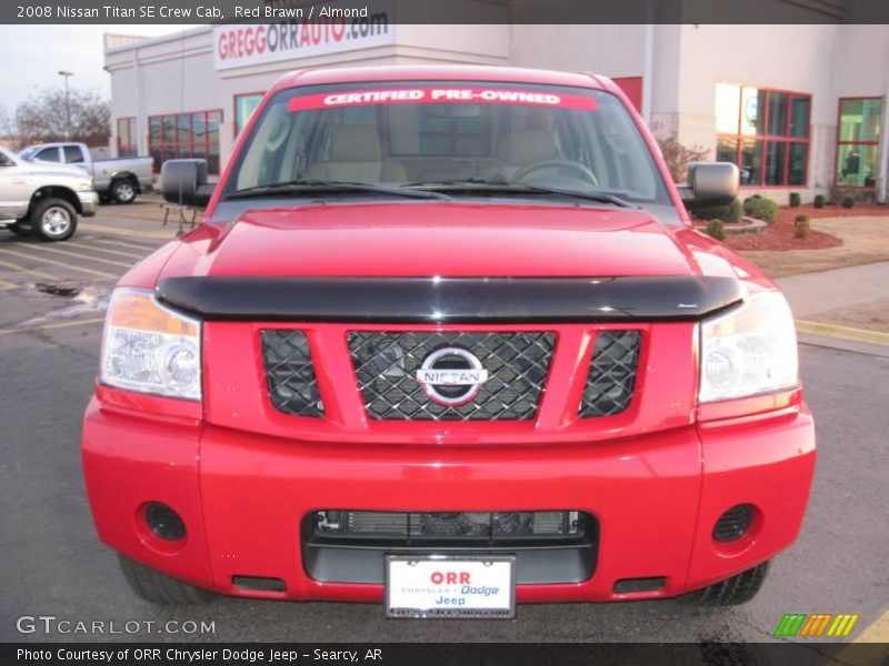 Red Brawn / Almond 2008 Nissan Titan SE Crew Cab
