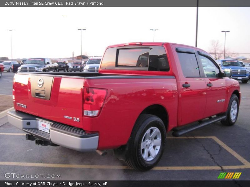 Red Brawn / Almond 2008 Nissan Titan SE Crew Cab