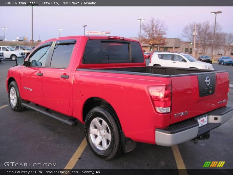 Red Brawn / Almond 2008 Nissan Titan SE Crew Cab
