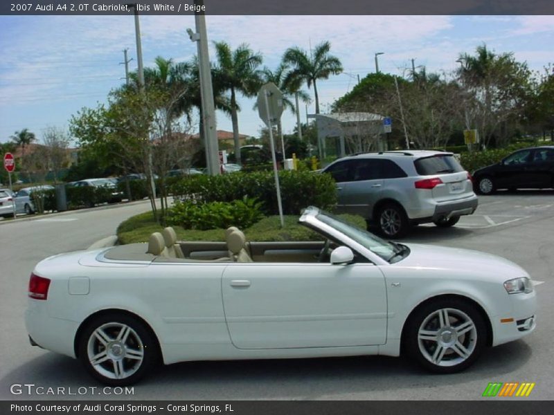 Ibis White / Beige 2007 Audi A4 2.0T Cabriolet