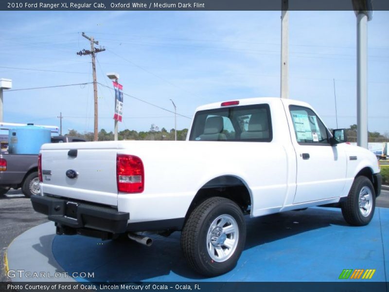 Oxford White / Medium Dark Flint 2010 Ford Ranger XL Regular Cab