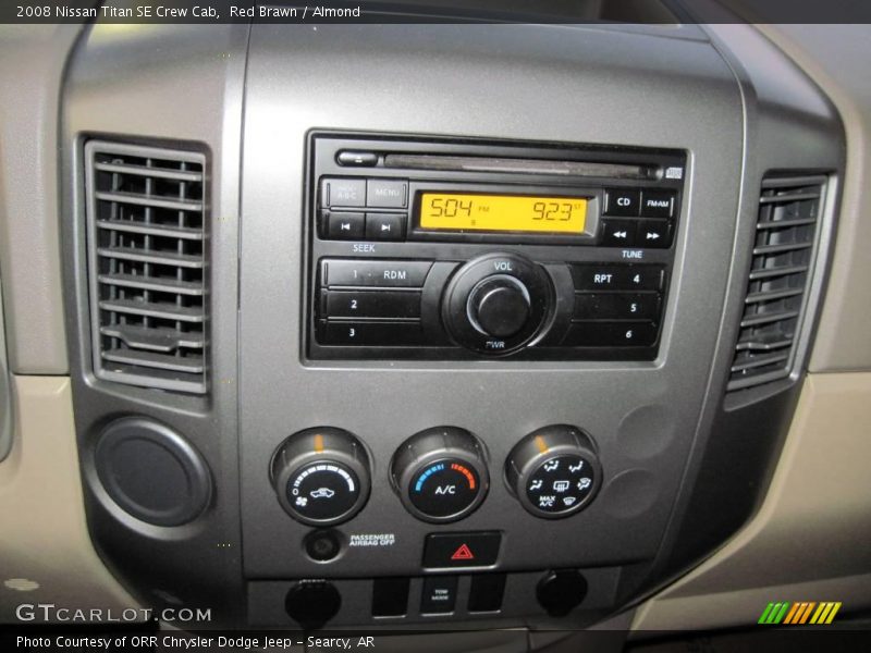 Red Brawn / Almond 2008 Nissan Titan SE Crew Cab