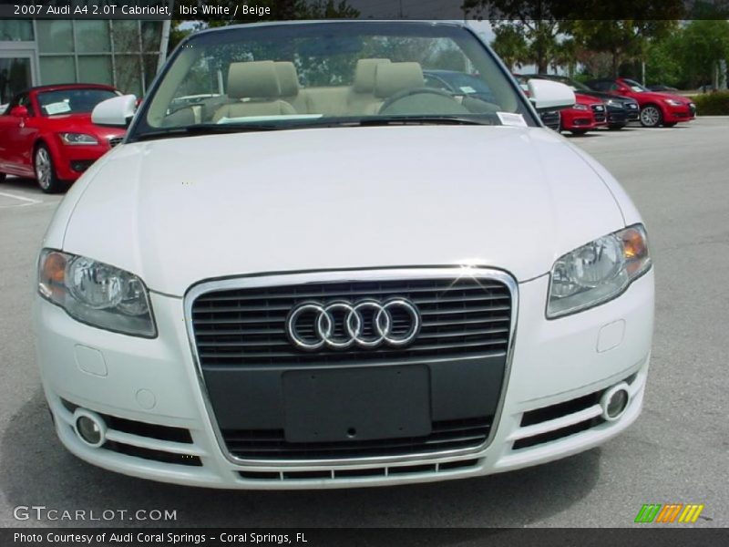 Ibis White / Beige 2007 Audi A4 2.0T Cabriolet