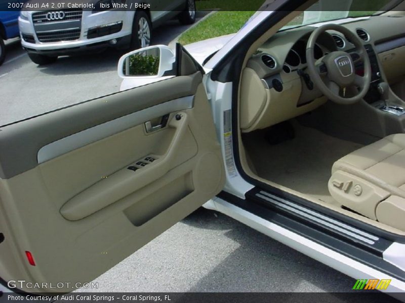 Ibis White / Beige 2007 Audi A4 2.0T Cabriolet