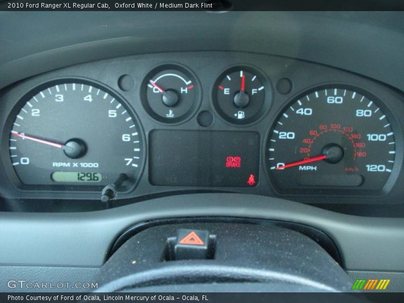 Oxford White / Medium Dark Flint 2010 Ford Ranger XL Regular Cab