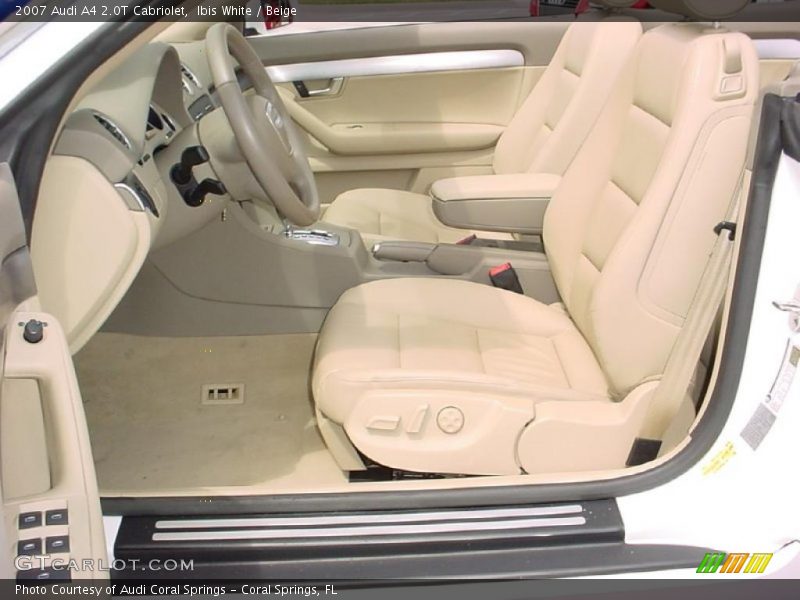 Ibis White / Beige 2007 Audi A4 2.0T Cabriolet