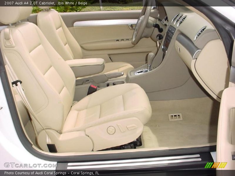 Ibis White / Beige 2007 Audi A4 2.0T Cabriolet