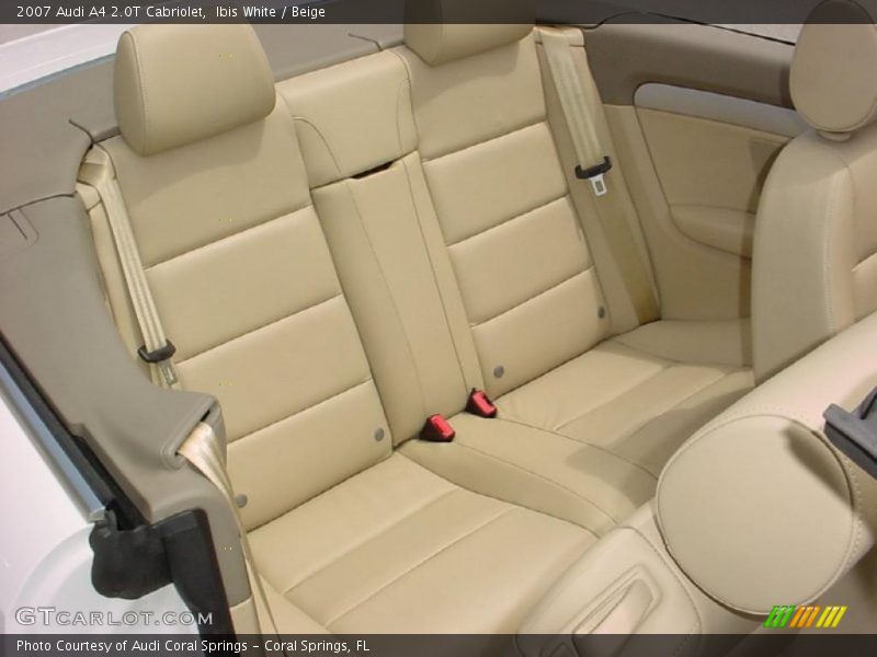 Ibis White / Beige 2007 Audi A4 2.0T Cabriolet