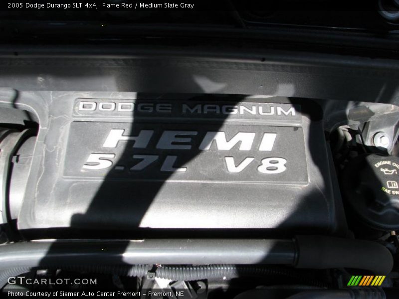 Flame Red / Medium Slate Gray 2005 Dodge Durango SLT 4x4