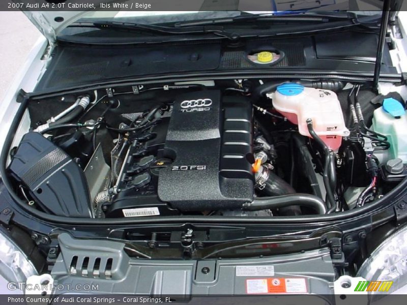 Ibis White / Beige 2007 Audi A4 2.0T Cabriolet