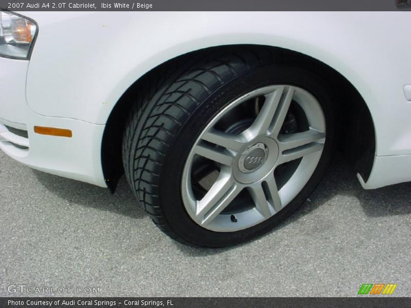 Ibis White / Beige 2007 Audi A4 2.0T Cabriolet