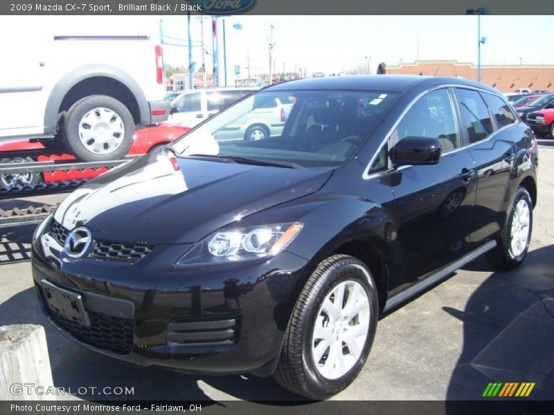 Brilliant Black / Black 2009 Mazda CX-7 Sport