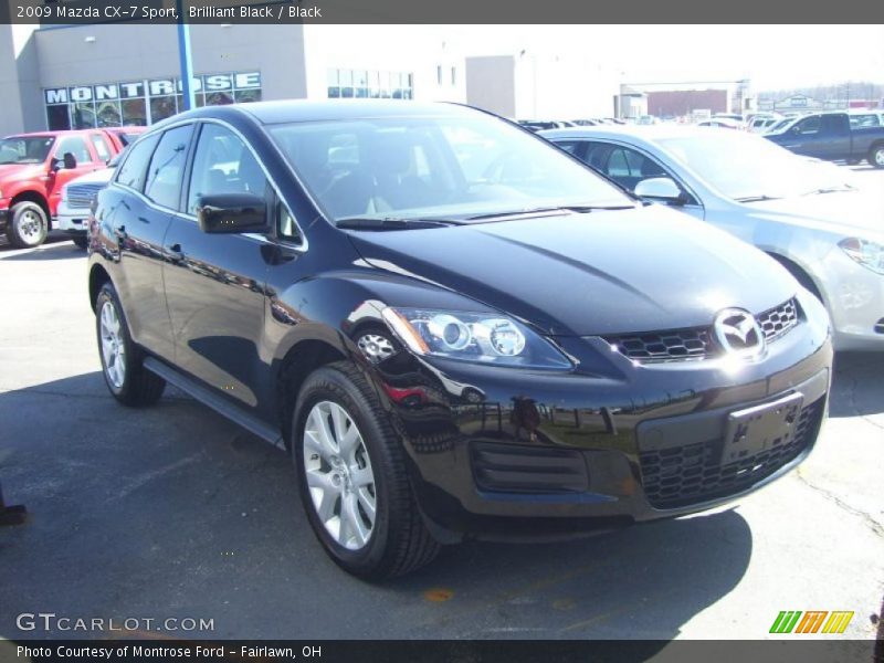 Brilliant Black / Black 2009 Mazda CX-7 Sport