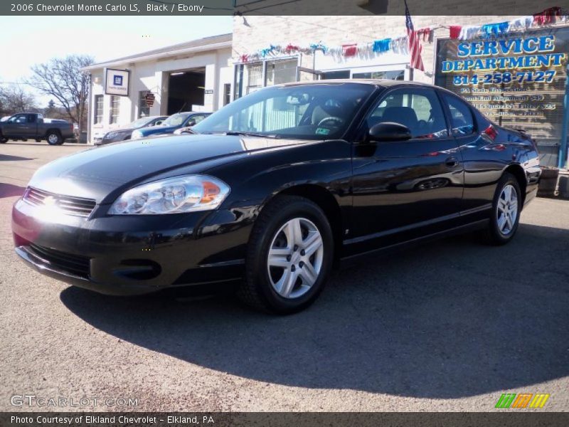 Black / Ebony 2006 Chevrolet Monte Carlo LS