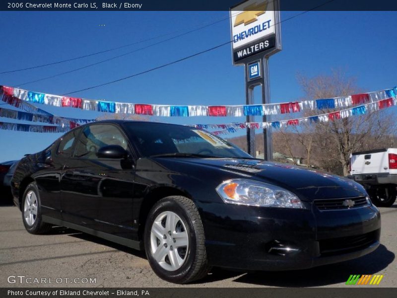 Black / Ebony 2006 Chevrolet Monte Carlo LS