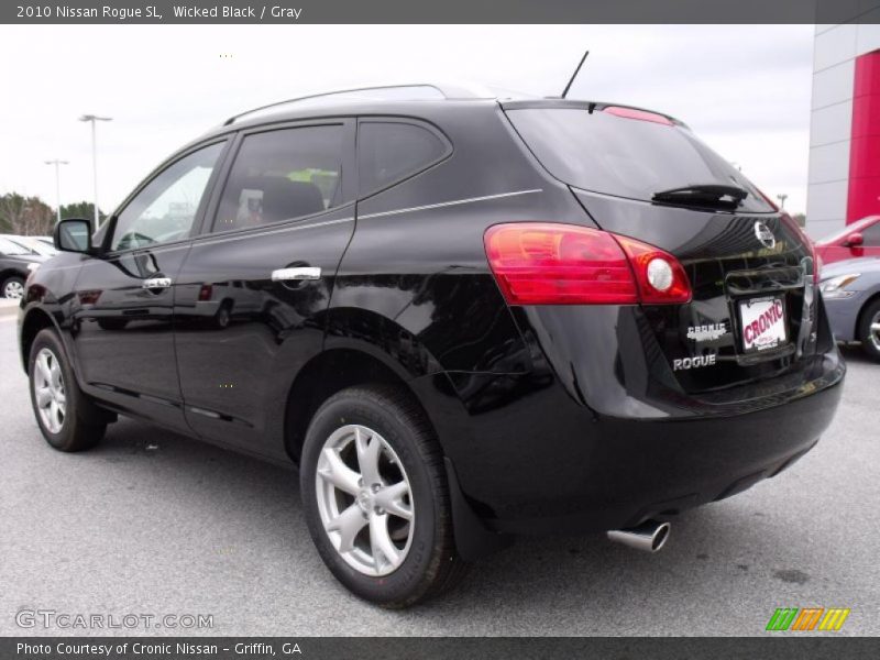 Wicked Black / Gray 2010 Nissan Rogue SL