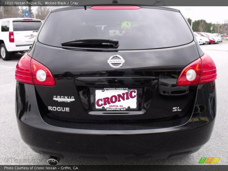 Wicked Black / Gray 2010 Nissan Rogue SL