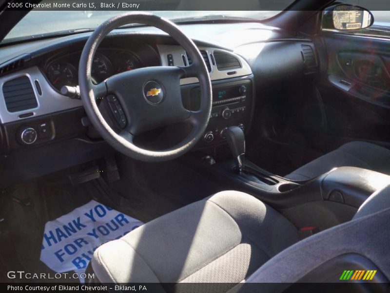 Black / Ebony 2006 Chevrolet Monte Carlo LS