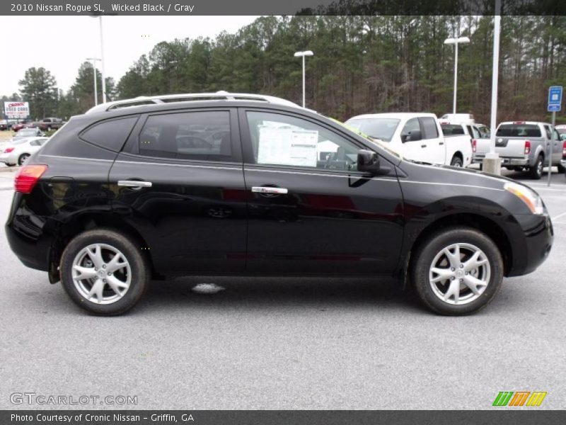 Wicked Black / Gray 2010 Nissan Rogue SL