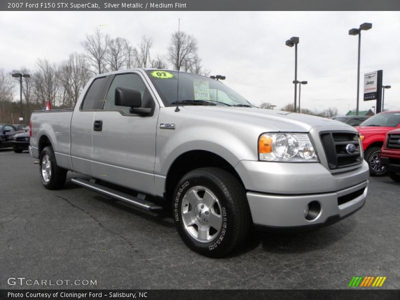 Silver Metallic / Medium Flint 2007 Ford F150 STX SuperCab