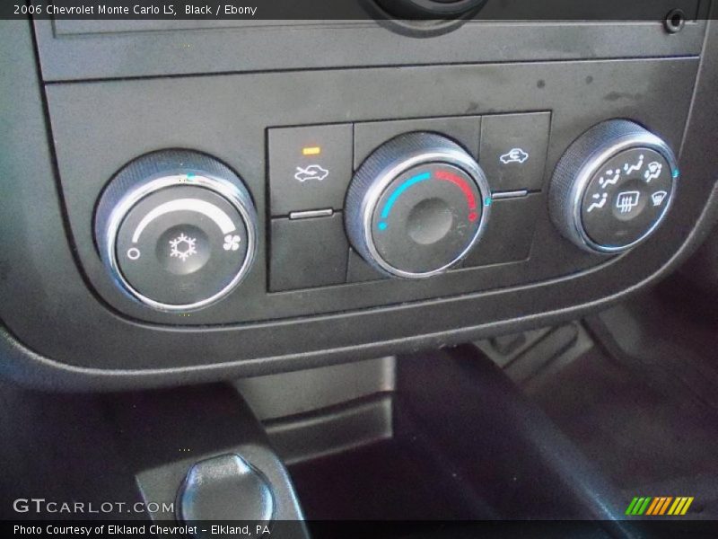 Black / Ebony 2006 Chevrolet Monte Carlo LS