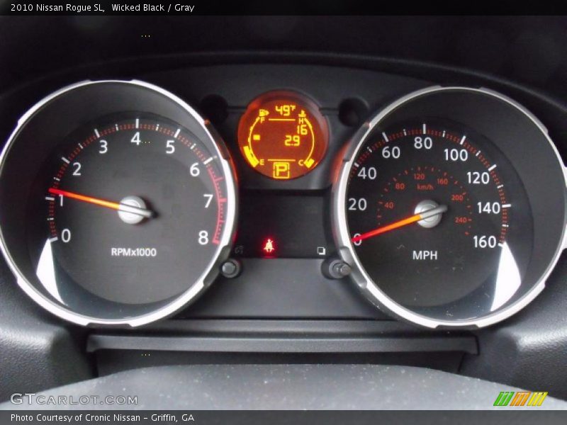 Wicked Black / Gray 2010 Nissan Rogue SL
