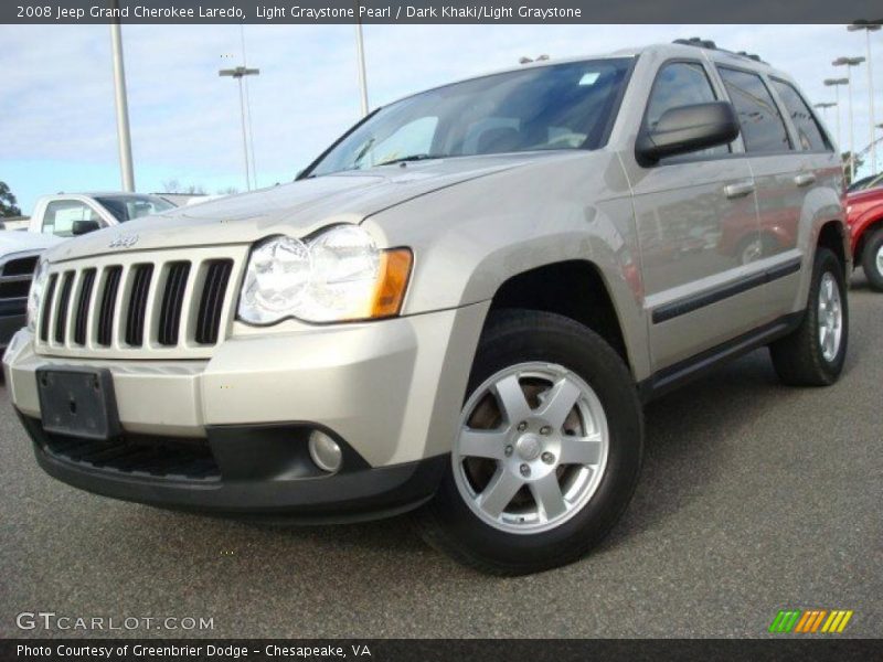 Light Graystone Pearl / Dark Khaki/Light Graystone 2008 Jeep Grand Cherokee Laredo