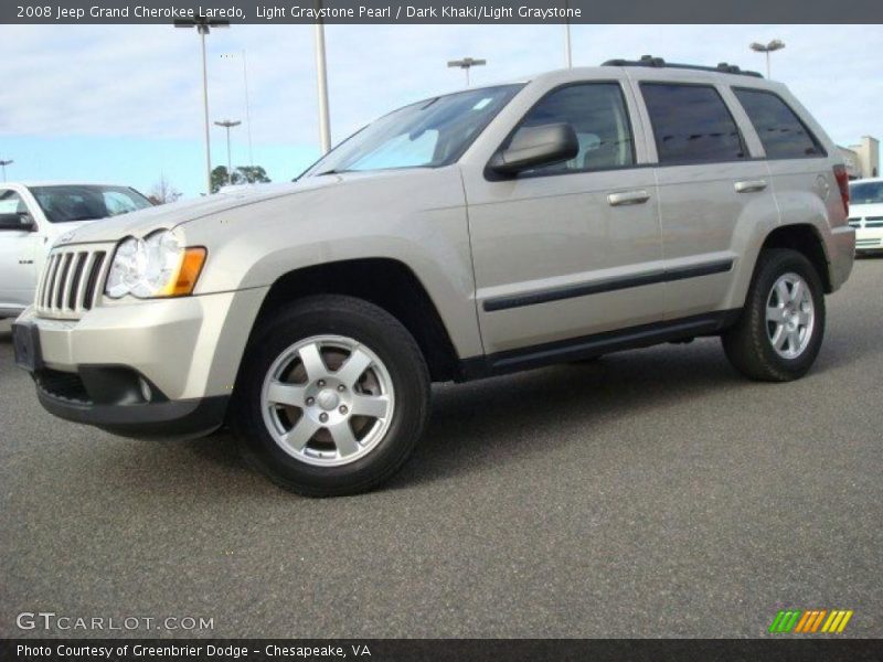 Light Graystone Pearl / Dark Khaki/Light Graystone 2008 Jeep Grand Cherokee Laredo