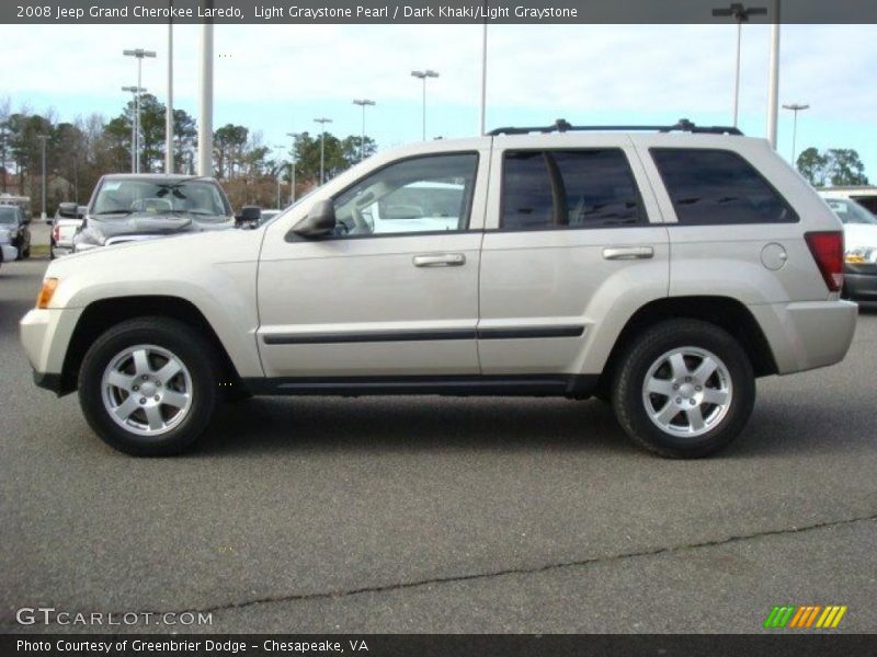 Light Graystone Pearl / Dark Khaki/Light Graystone 2008 Jeep Grand Cherokee Laredo