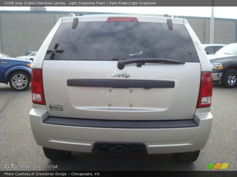 Light Graystone Pearl / Dark Khaki/Light Graystone 2008 Jeep Grand Cherokee Laredo