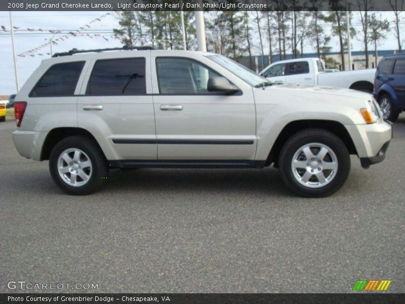 Light Graystone Pearl / Dark Khaki/Light Graystone 2008 Jeep Grand Cherokee Laredo