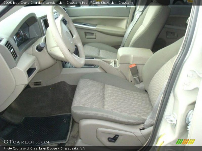 Light Graystone Pearl / Dark Khaki/Light Graystone 2008 Jeep Grand Cherokee Laredo