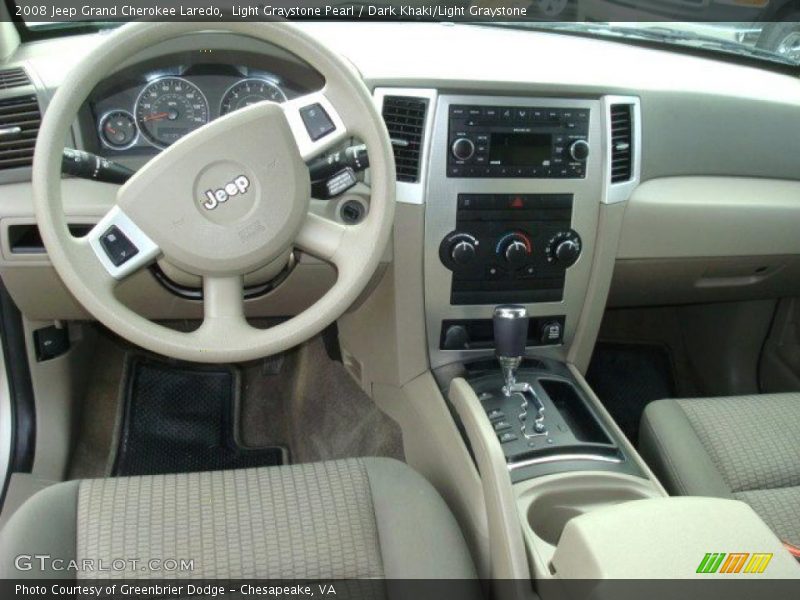 Light Graystone Pearl / Dark Khaki/Light Graystone 2008 Jeep Grand Cherokee Laredo