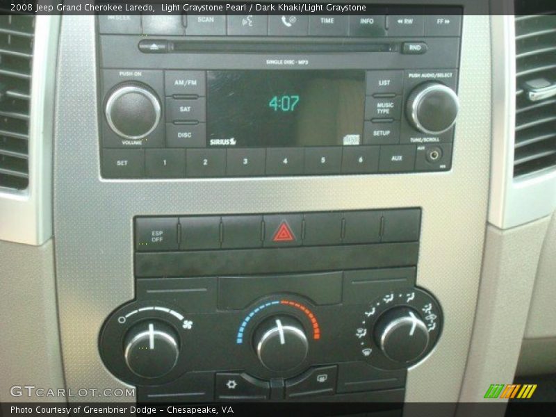 Light Graystone Pearl / Dark Khaki/Light Graystone 2008 Jeep Grand Cherokee Laredo
