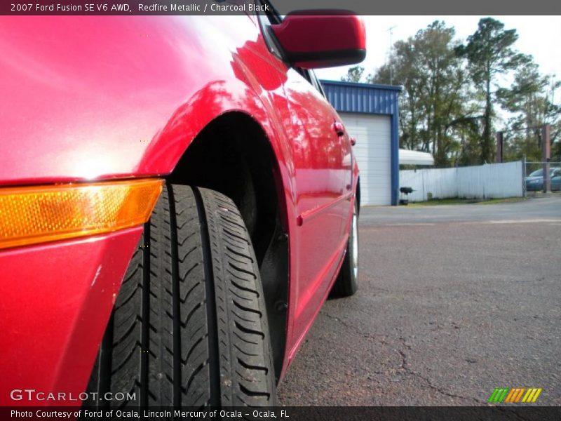 Redfire Metallic / Charcoal Black 2007 Ford Fusion SE V6 AWD