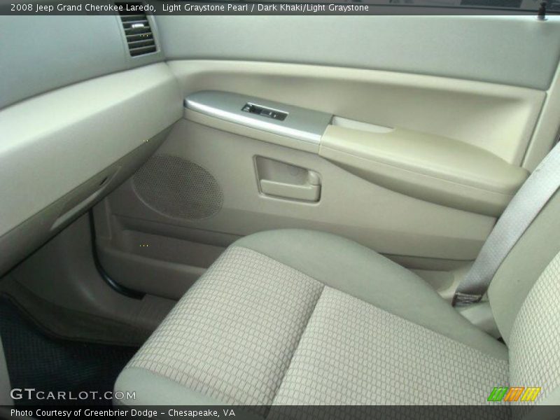 Light Graystone Pearl / Dark Khaki/Light Graystone 2008 Jeep Grand Cherokee Laredo