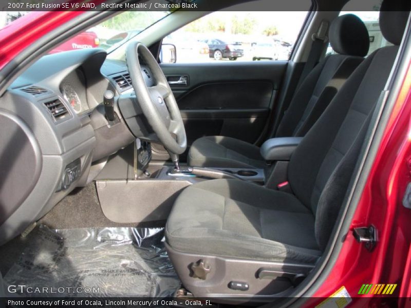 Redfire Metallic / Charcoal Black 2007 Ford Fusion SE V6 AWD