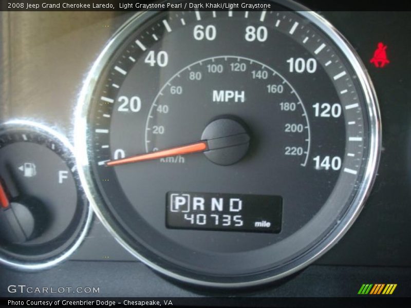 Light Graystone Pearl / Dark Khaki/Light Graystone 2008 Jeep Grand Cherokee Laredo